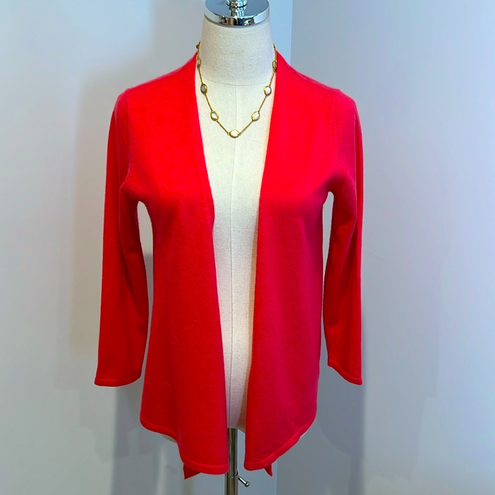 J McLaughlin beautiful Coral Cashmere Sweater